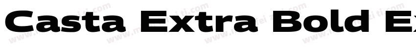 Casta Extra Bold Expanded字体转换